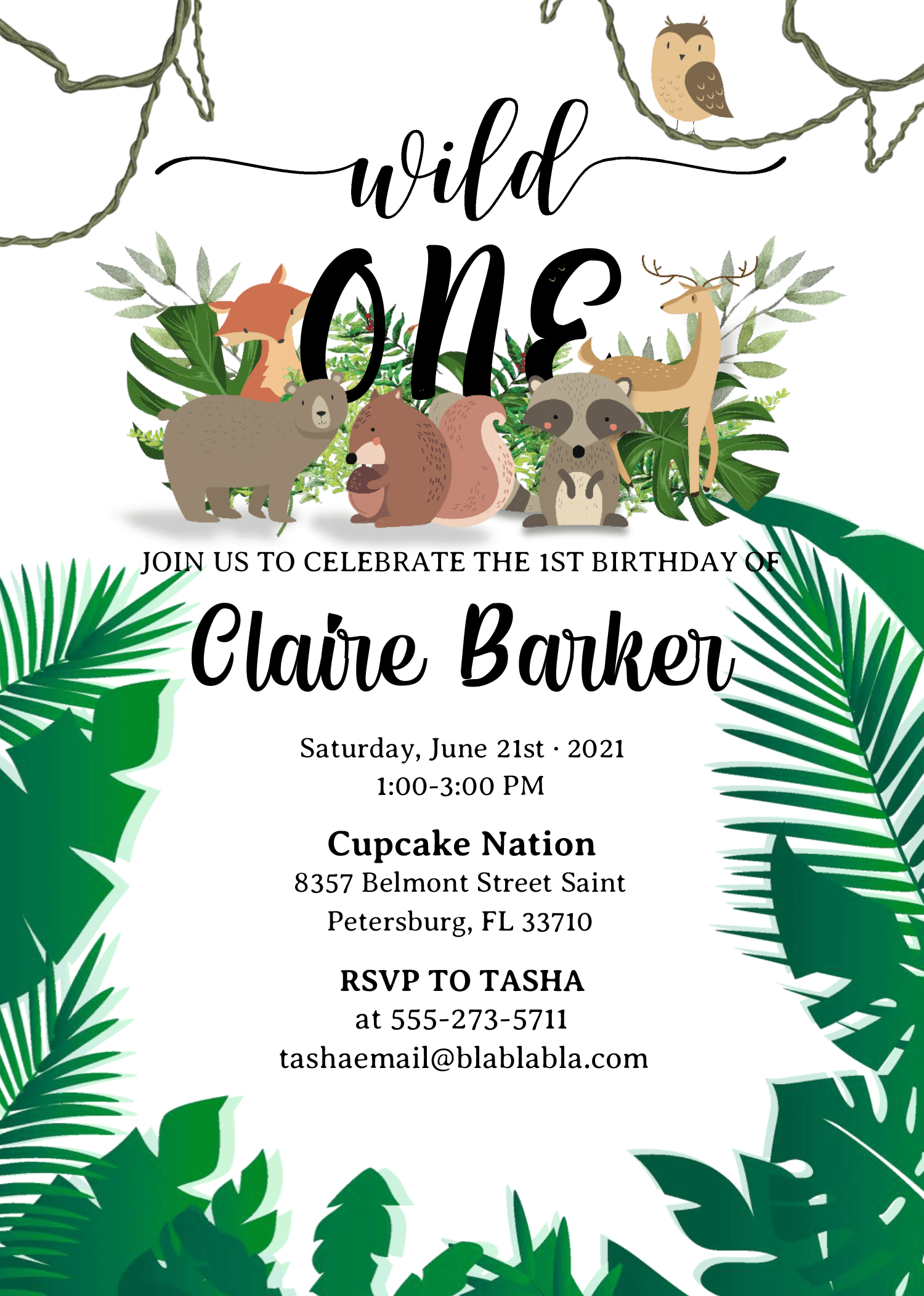 Wild One Invitation Template Free Printable Templates