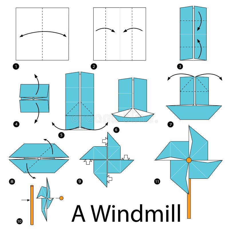 Windmill Template Printable