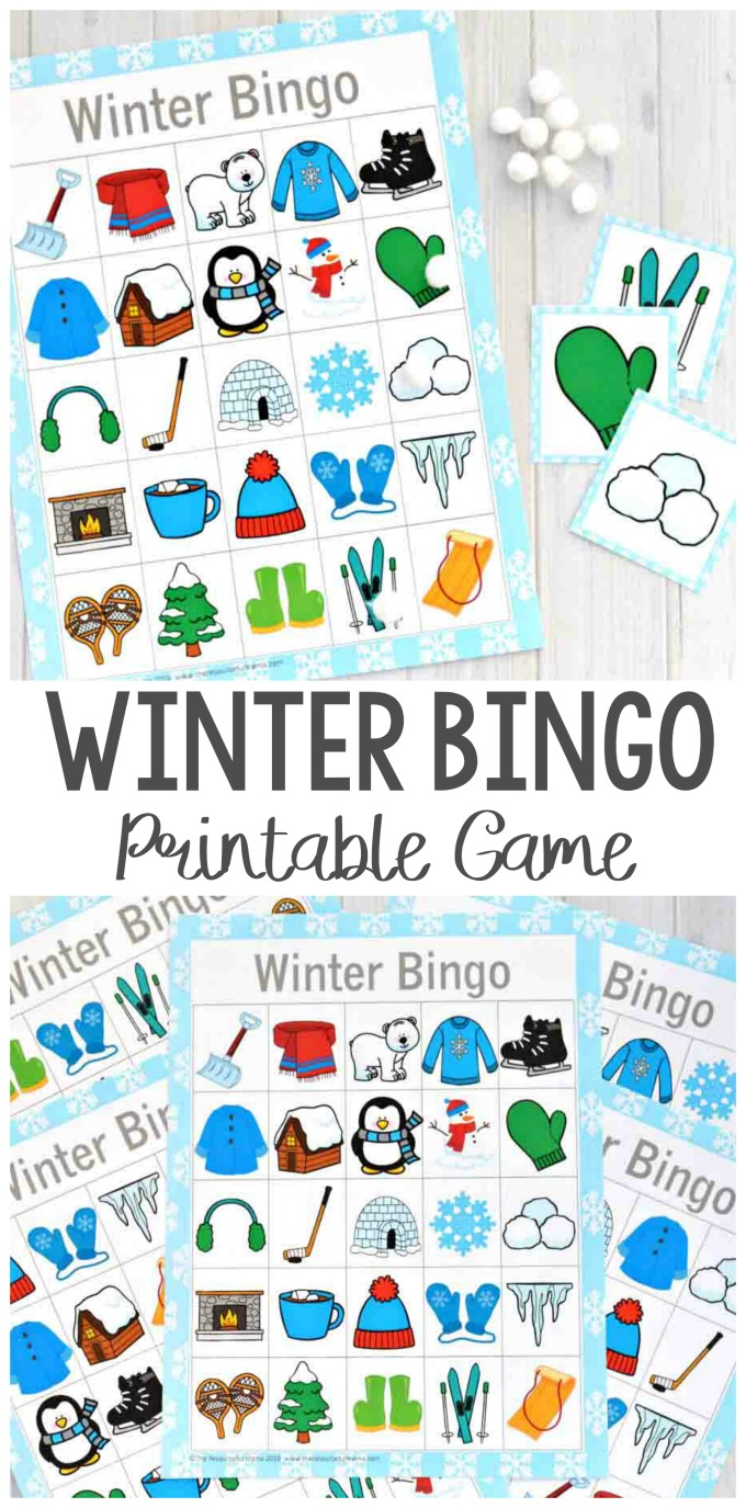 Winter Bingo Game Winter Activiteiten Winter Knutselen En