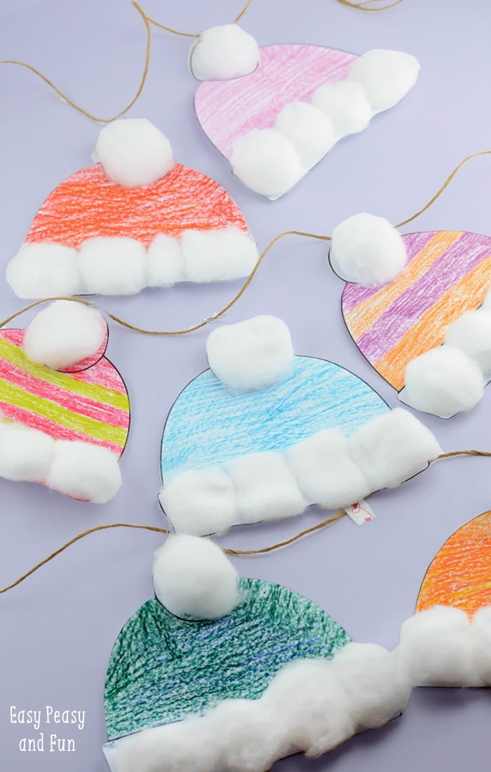 Winter Hats Craft For Kids Perfect Classroom Craft Easy Peasy And Fun