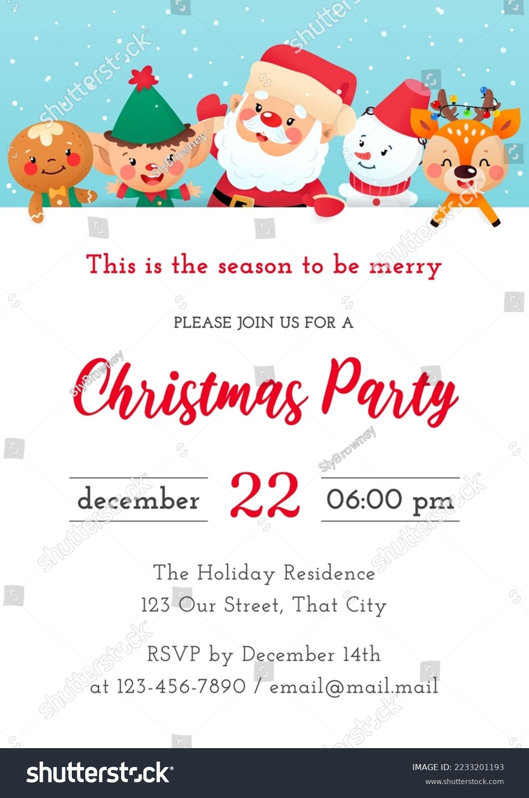 Winter Invitation Designs Templates