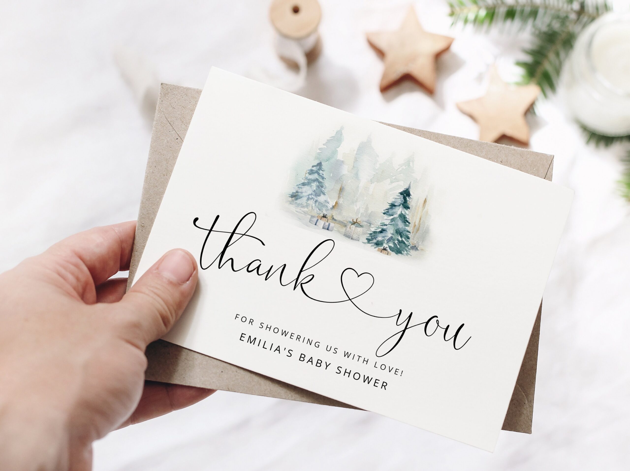 Winter Thank You Cards Printable Template Baby It 39 s Cold Outside Thank 