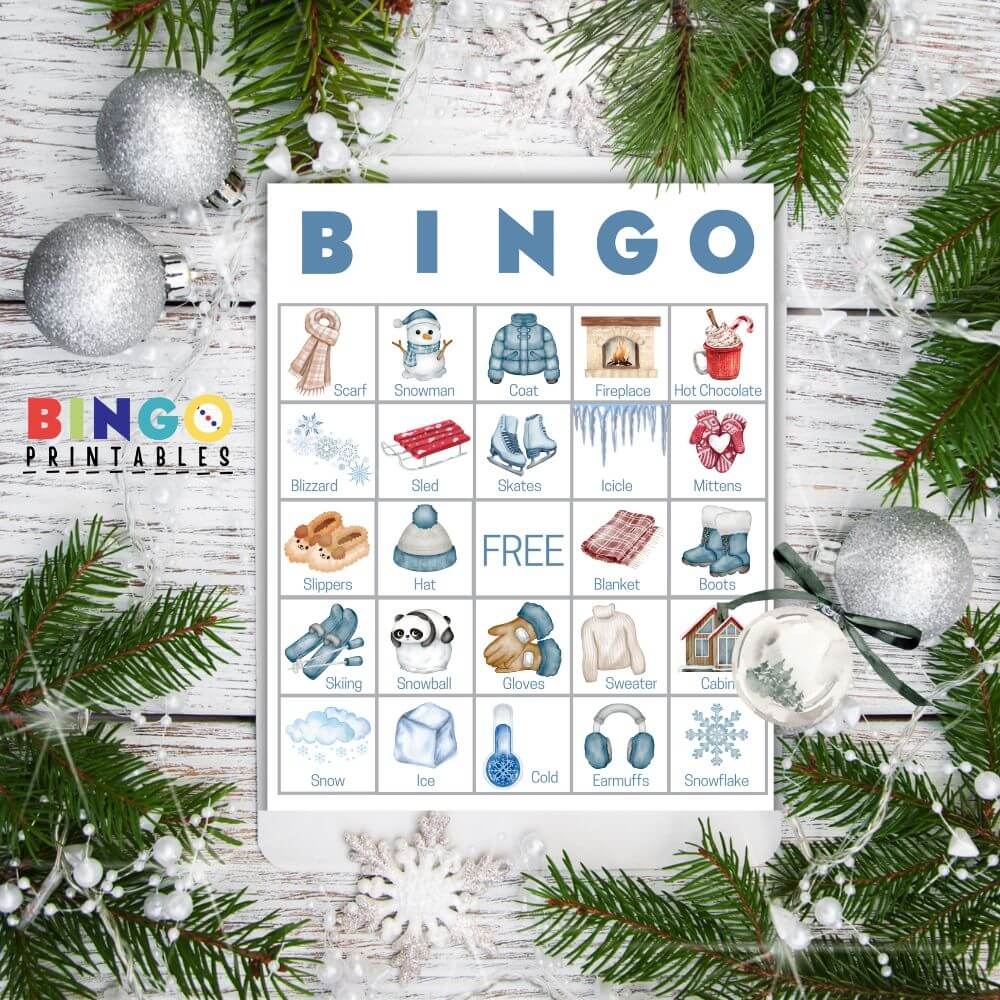 Winter themed Bingo Cards Mom Resource