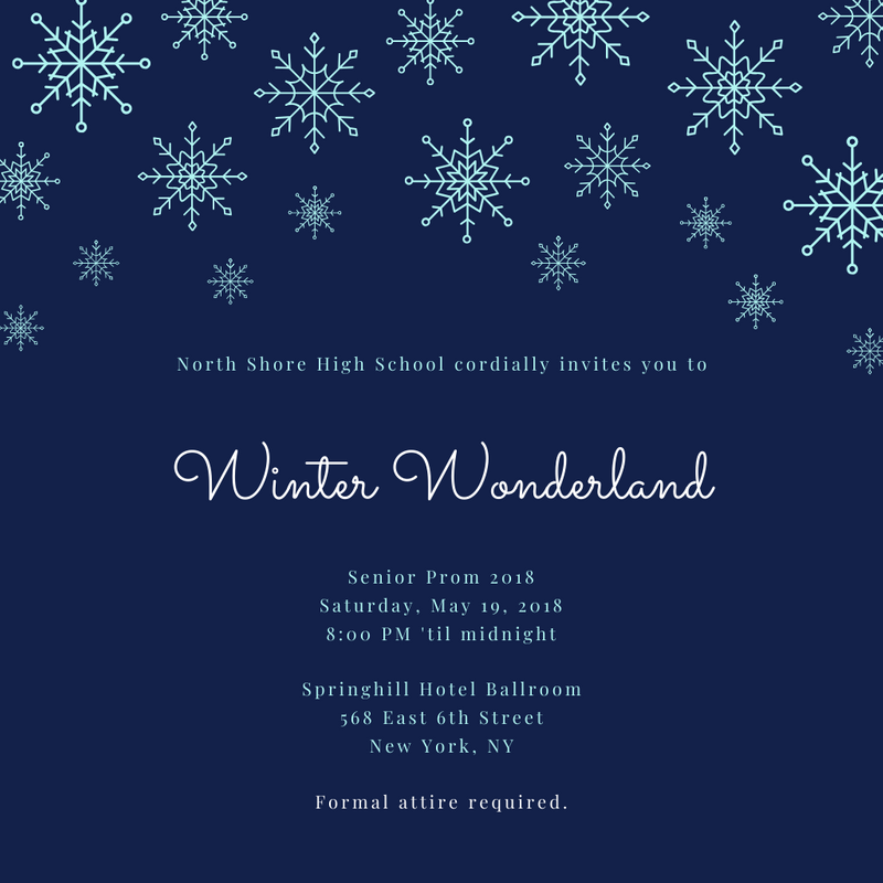 Winter Wonderland Invitation Template