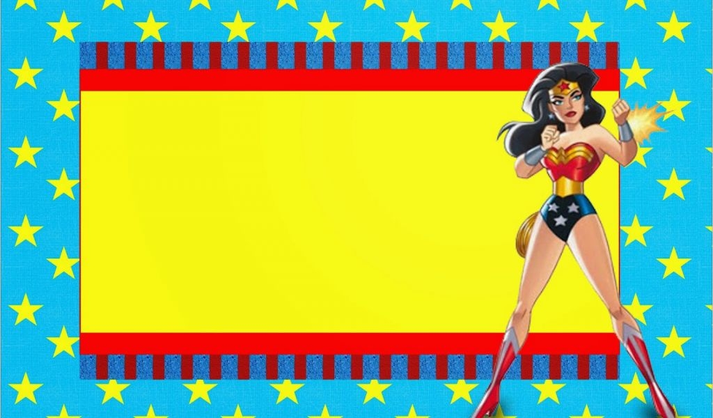 Wonder Woman Birthday Card Printable Wonder Woman Free Printable 
