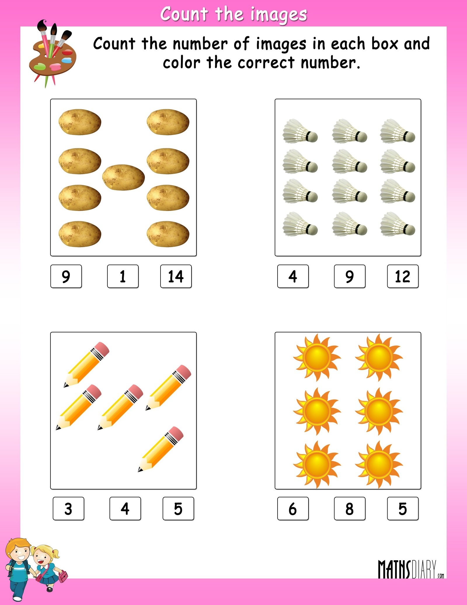 Worksheet For Senior Kg Maths Ukg Dhivehi Kudhinge