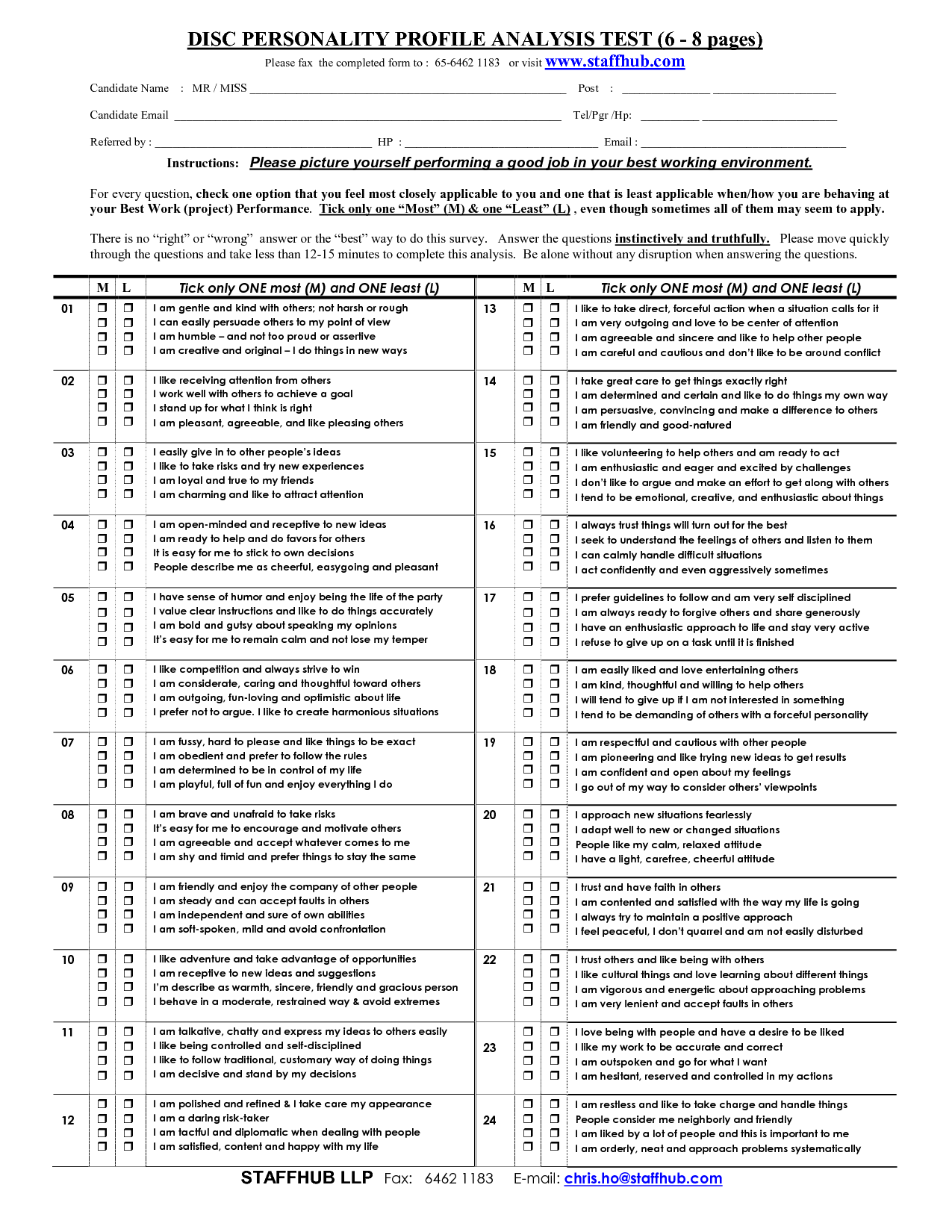 printable disc assessment worksheet pdf
