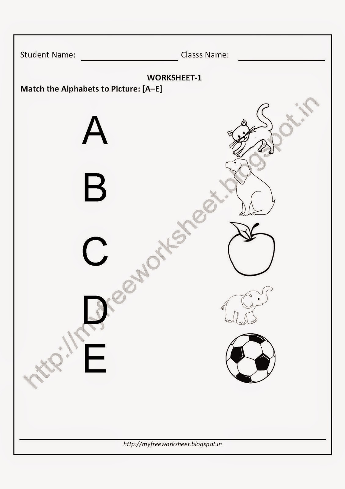 Worksheets For Kindergarten Kids