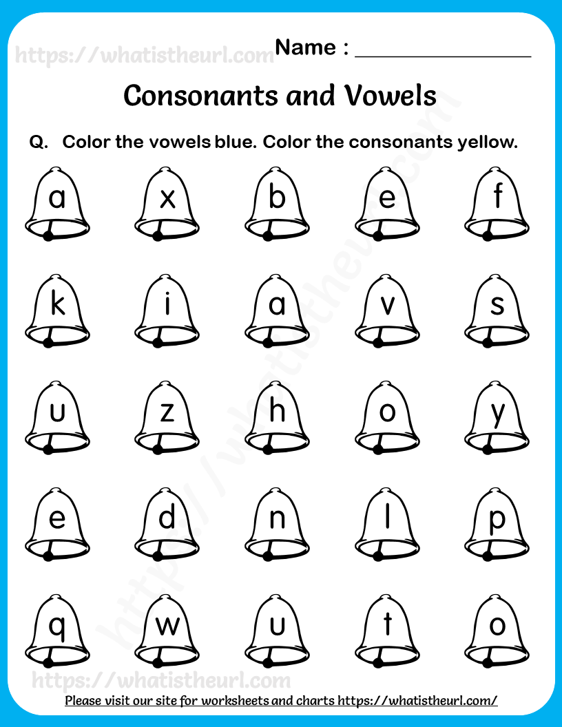 vowels and consonants worksheets