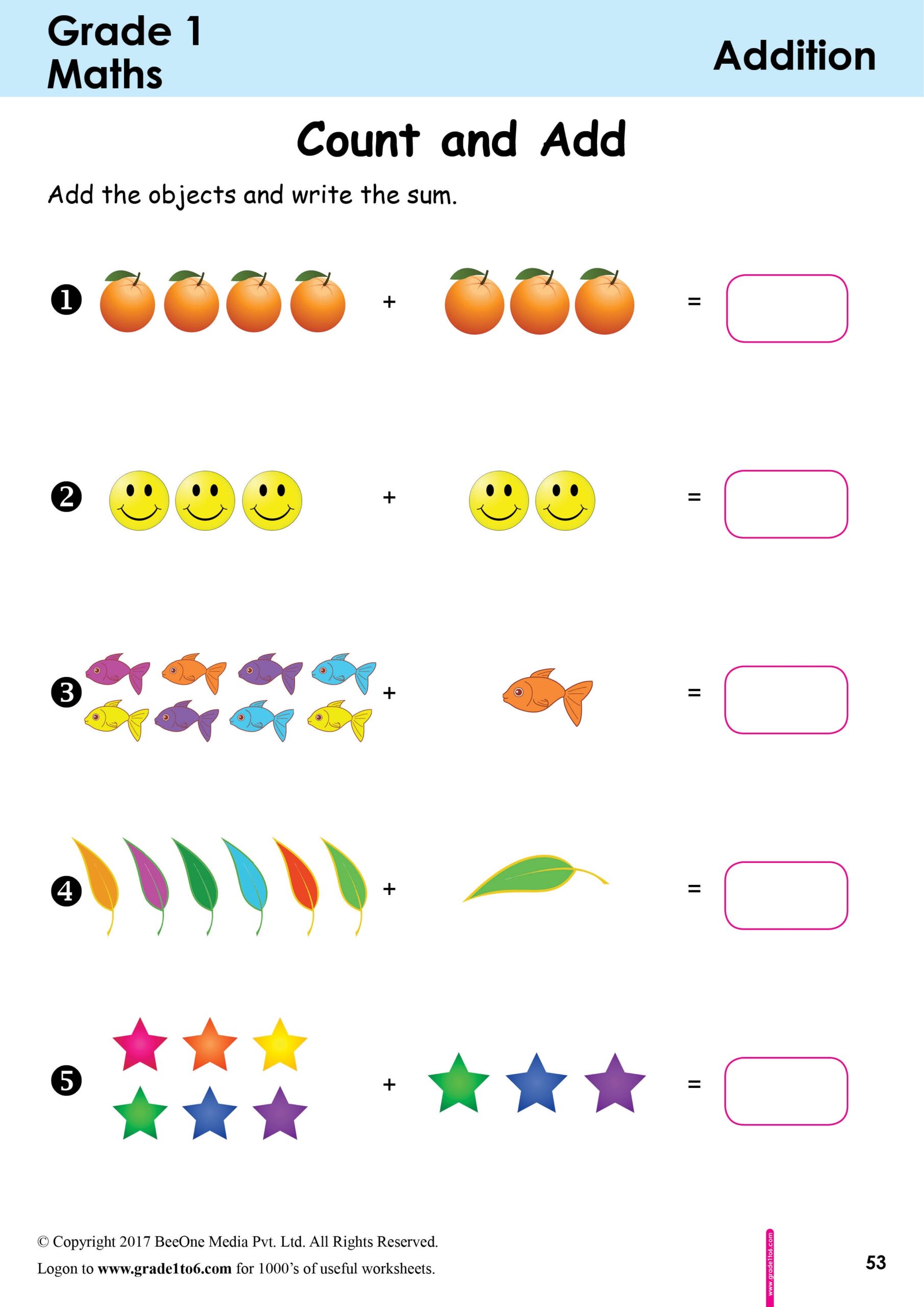 adding and worksheets