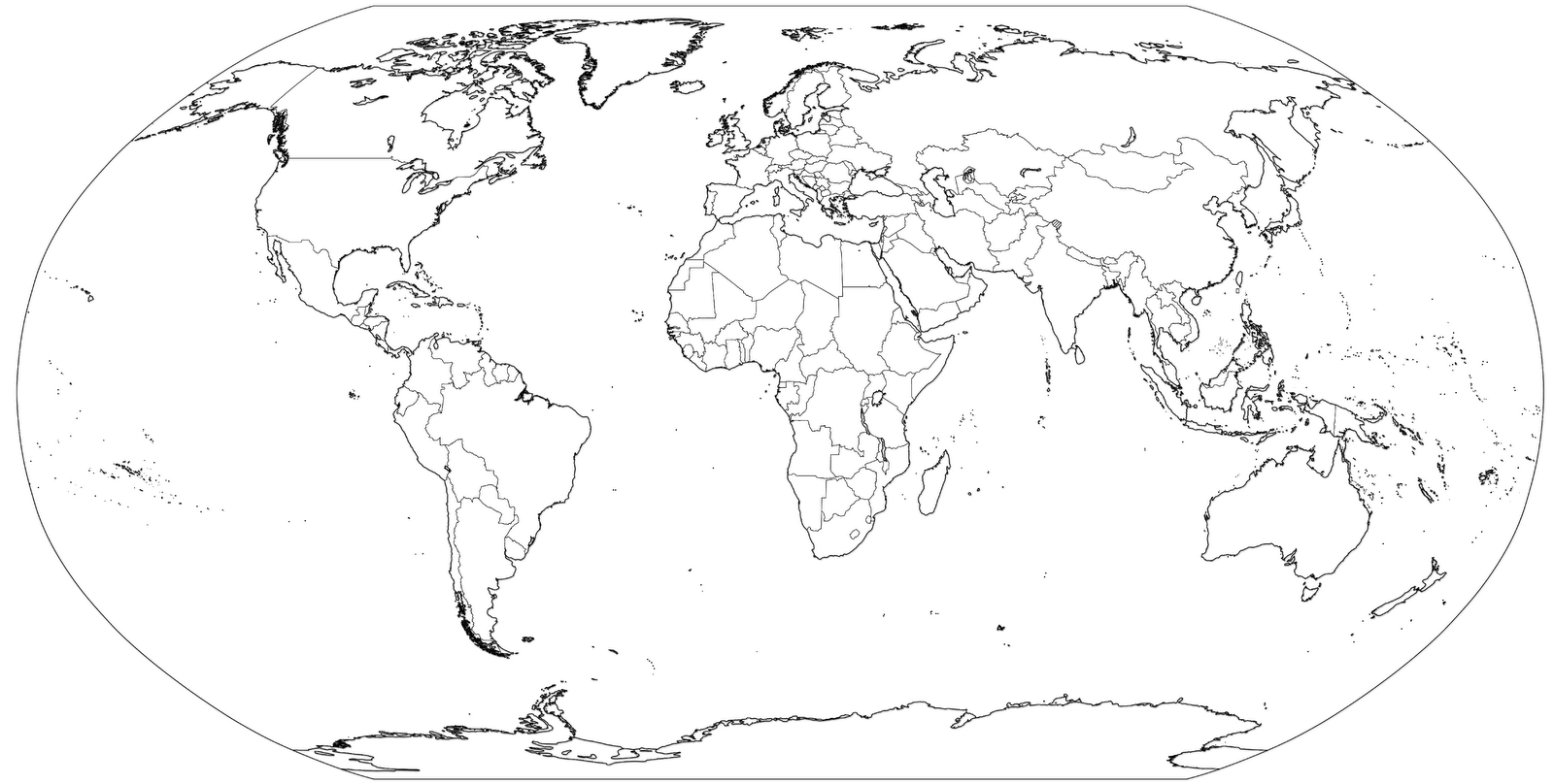 World Map Coloring Page For Kids Coloring Home