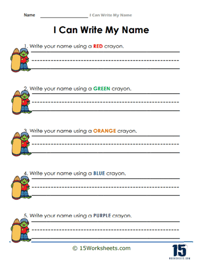 Write My Name And Age Page Made By Teachers Worksheets Library