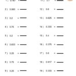 Writing Decimals As Fractions Worksheet Printable Worksheets