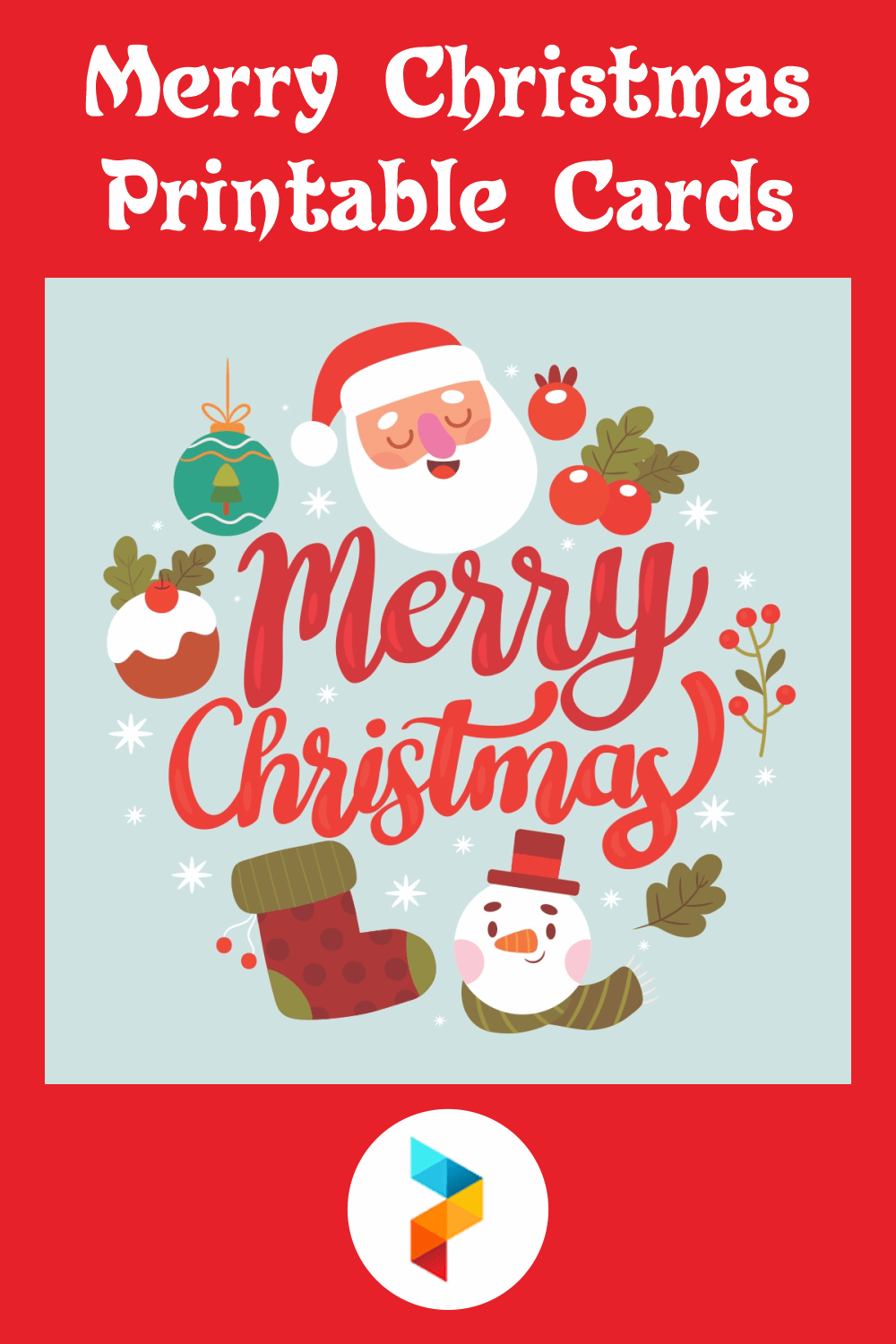 merry xmas printable cards