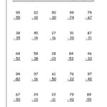 Year 3 Maths Worksheets Subtraction Learning Printable
