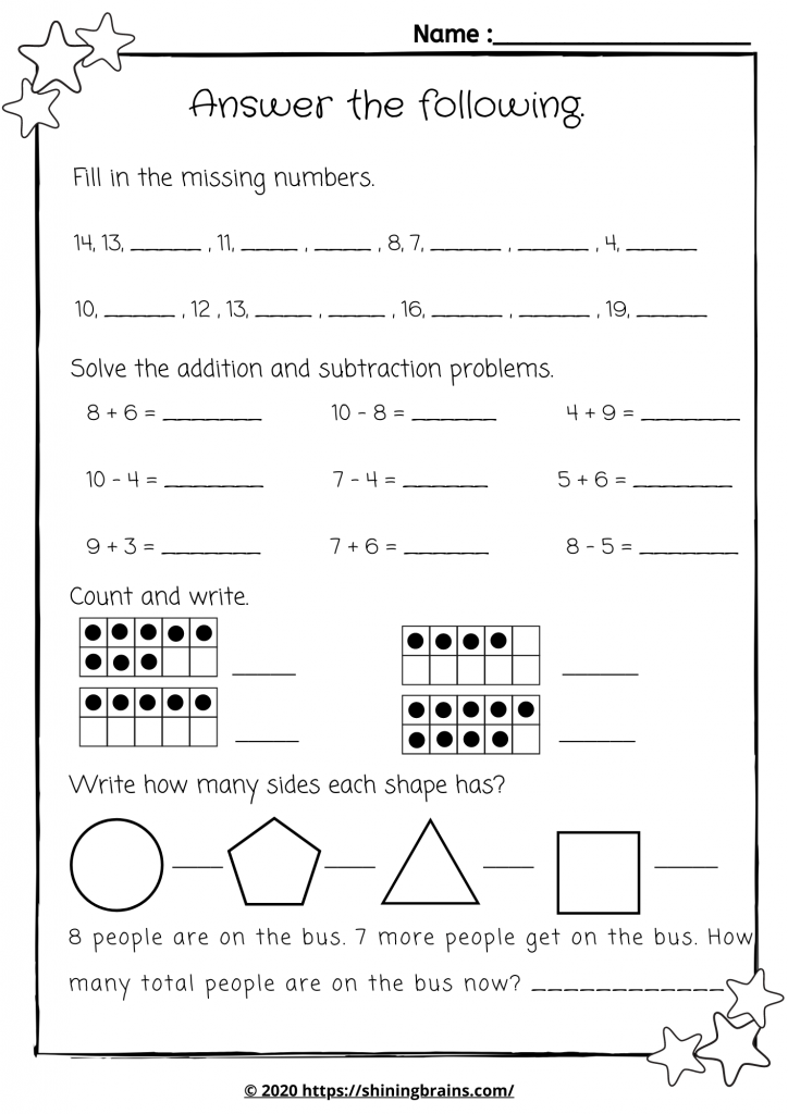 Year1 Math Worksheet Year1 Maths Worksheets