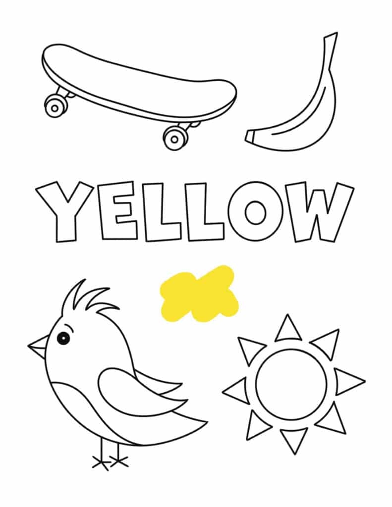 Yellow Color Activities And Worksheets For Preschool The 
