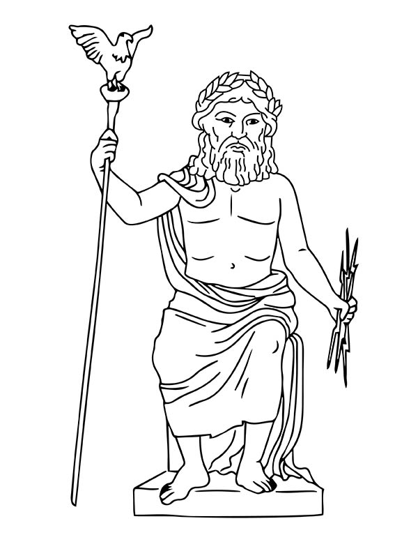 Zeus Coloring Pages Printable
