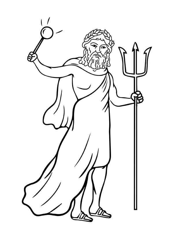 printable picture of zeus