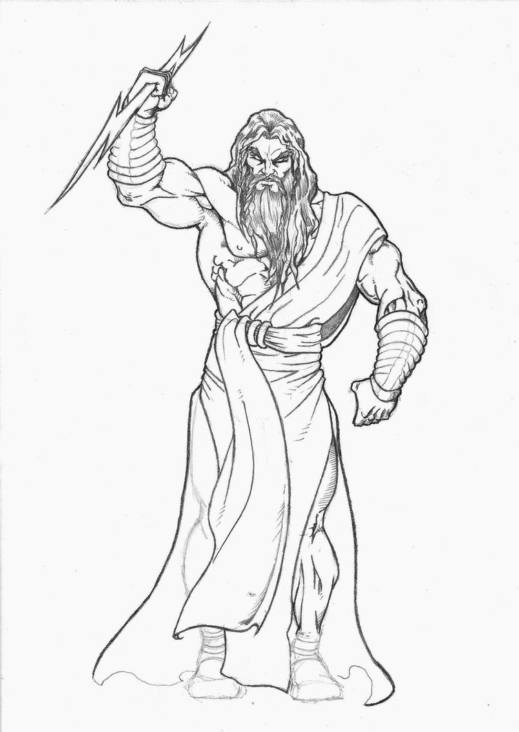 Zeus Coloring Pages Printable