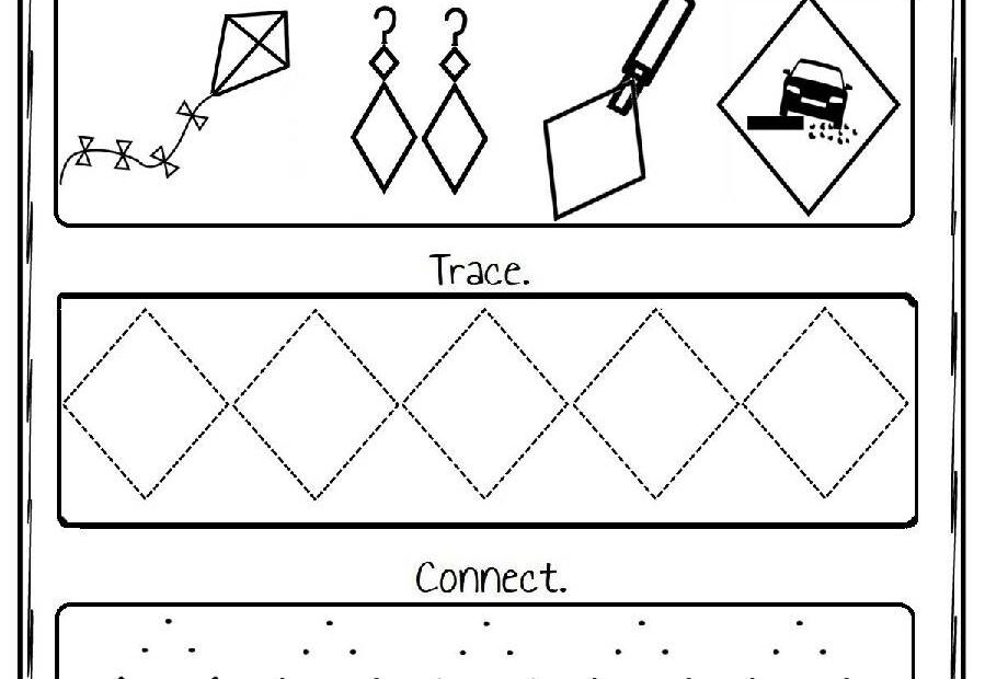 Funny 2D Diamond Worksheet By Preschoolplanet TPT